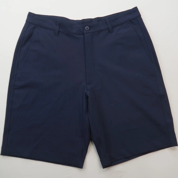 Footjoy Golf Shorts Mens Size 32‎ Dark Blue Active Chino Performance 9" Inseam - Picture 1 of 9